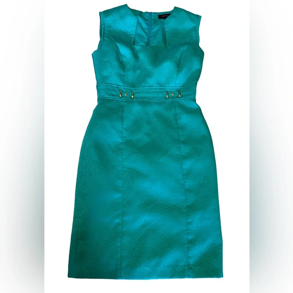 Tahari Aqua Dress Size 4